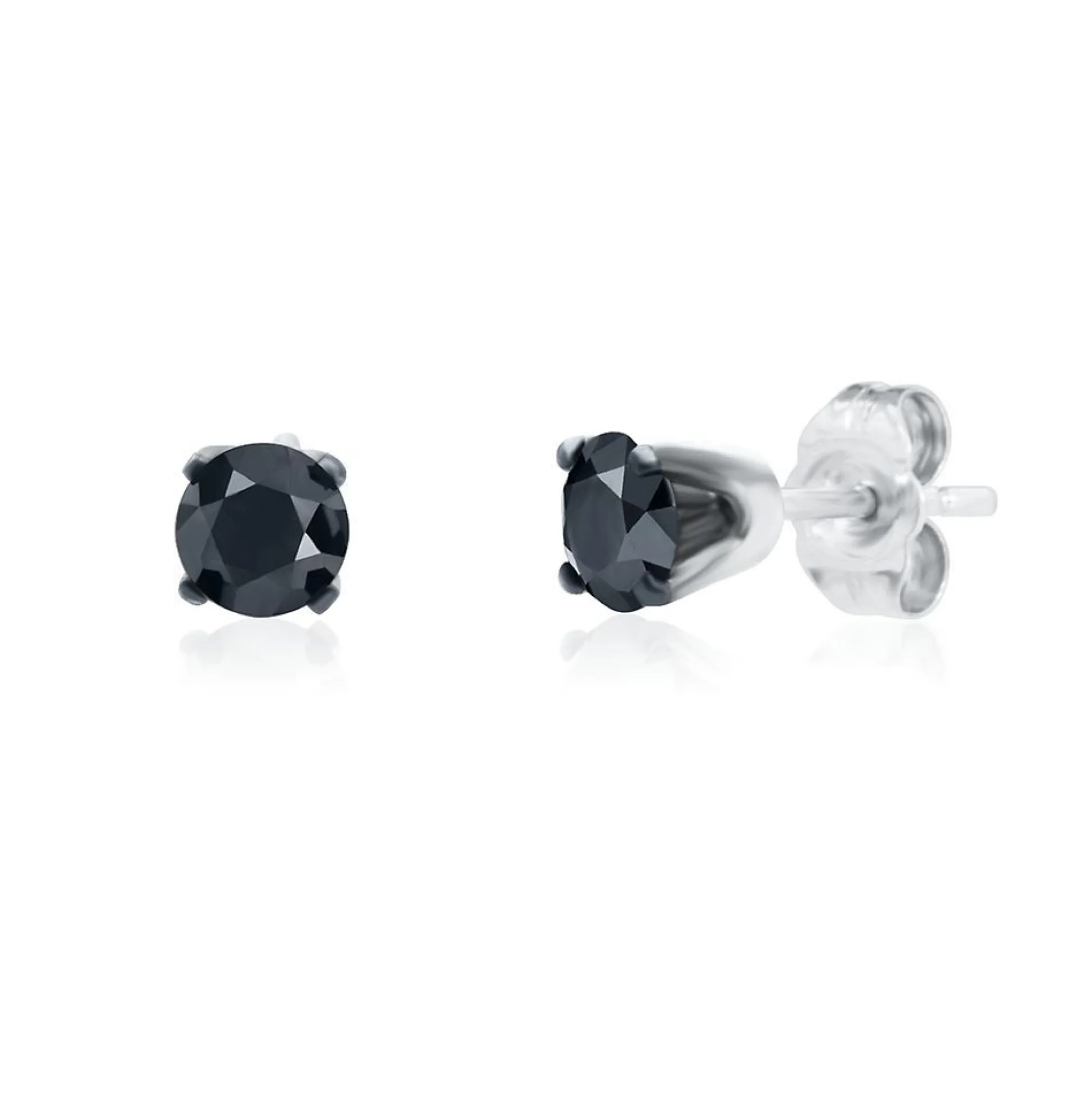 1/2 Ct. Tw. Black Diamond Stud Earrings In