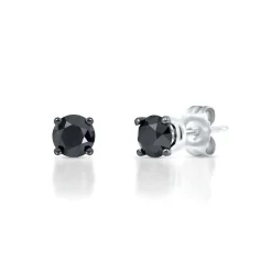 1/2 Ct. Tw. Black Diamond Stud Earrings In