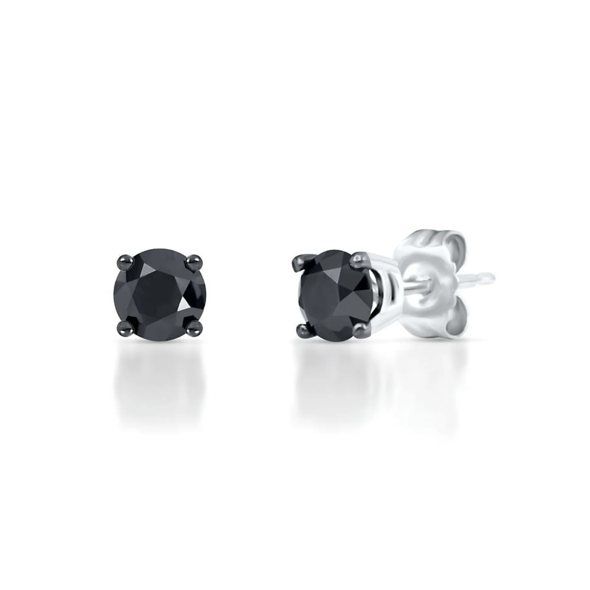 1/2 Ct. Tw. Black Diamond Stud Earrings In