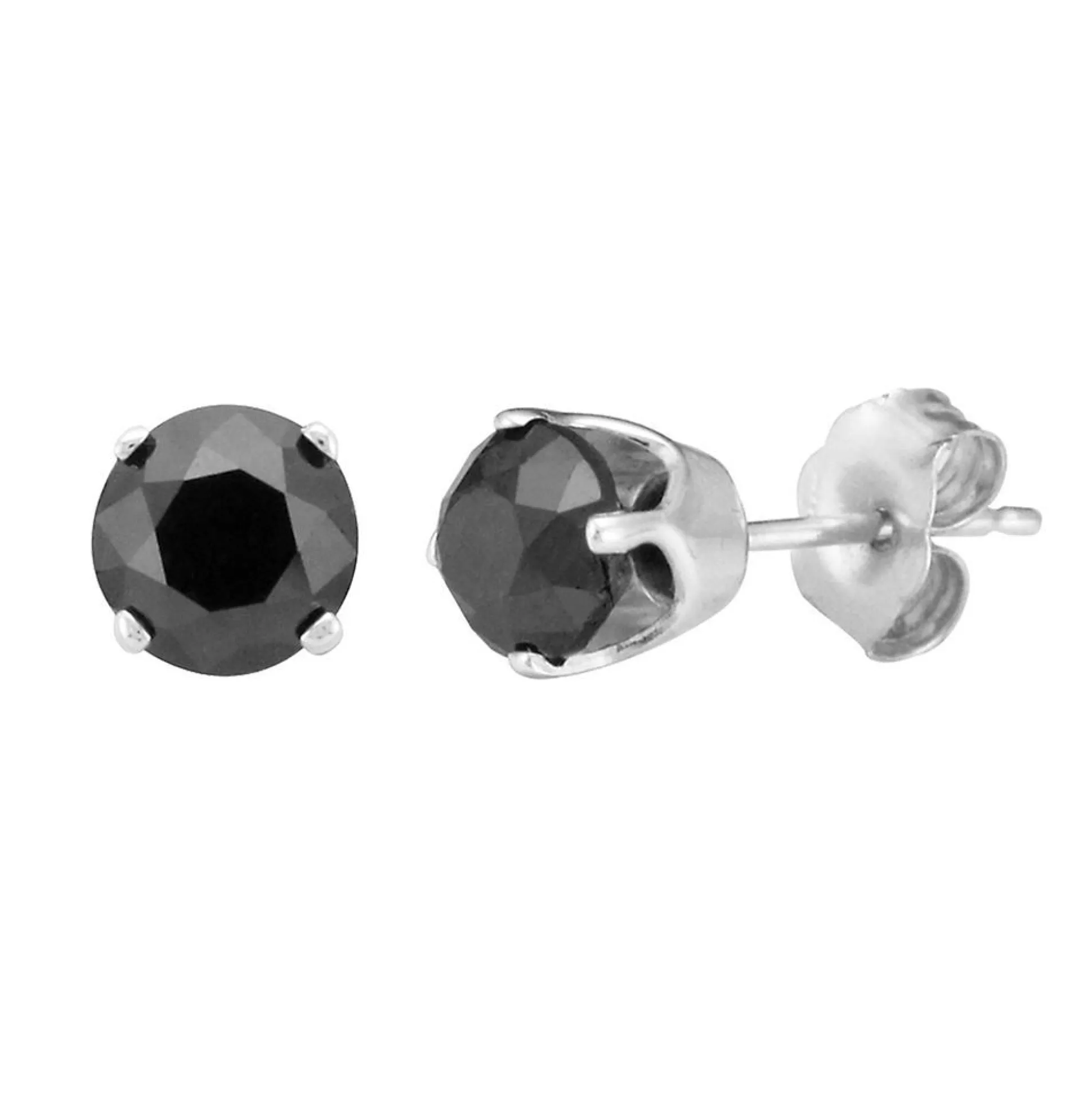 1/2 Ct. Tw. Black Diamond Stud Earrings In