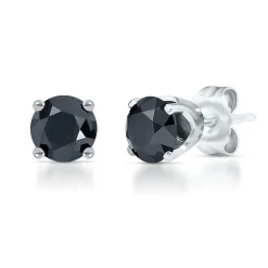 1/2 Ct. Tw. Black Diamond Stud Earrings In