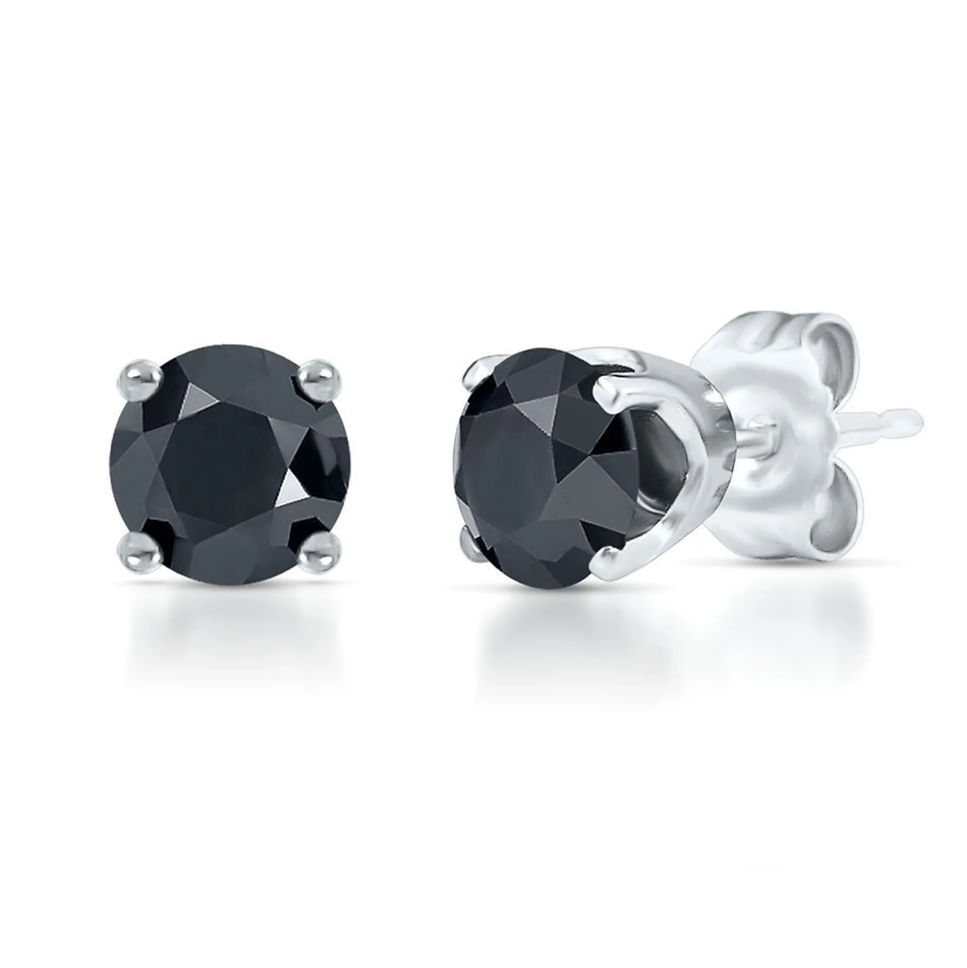 1/2 Ct. Tw. Black Diamond Stud Earrings In