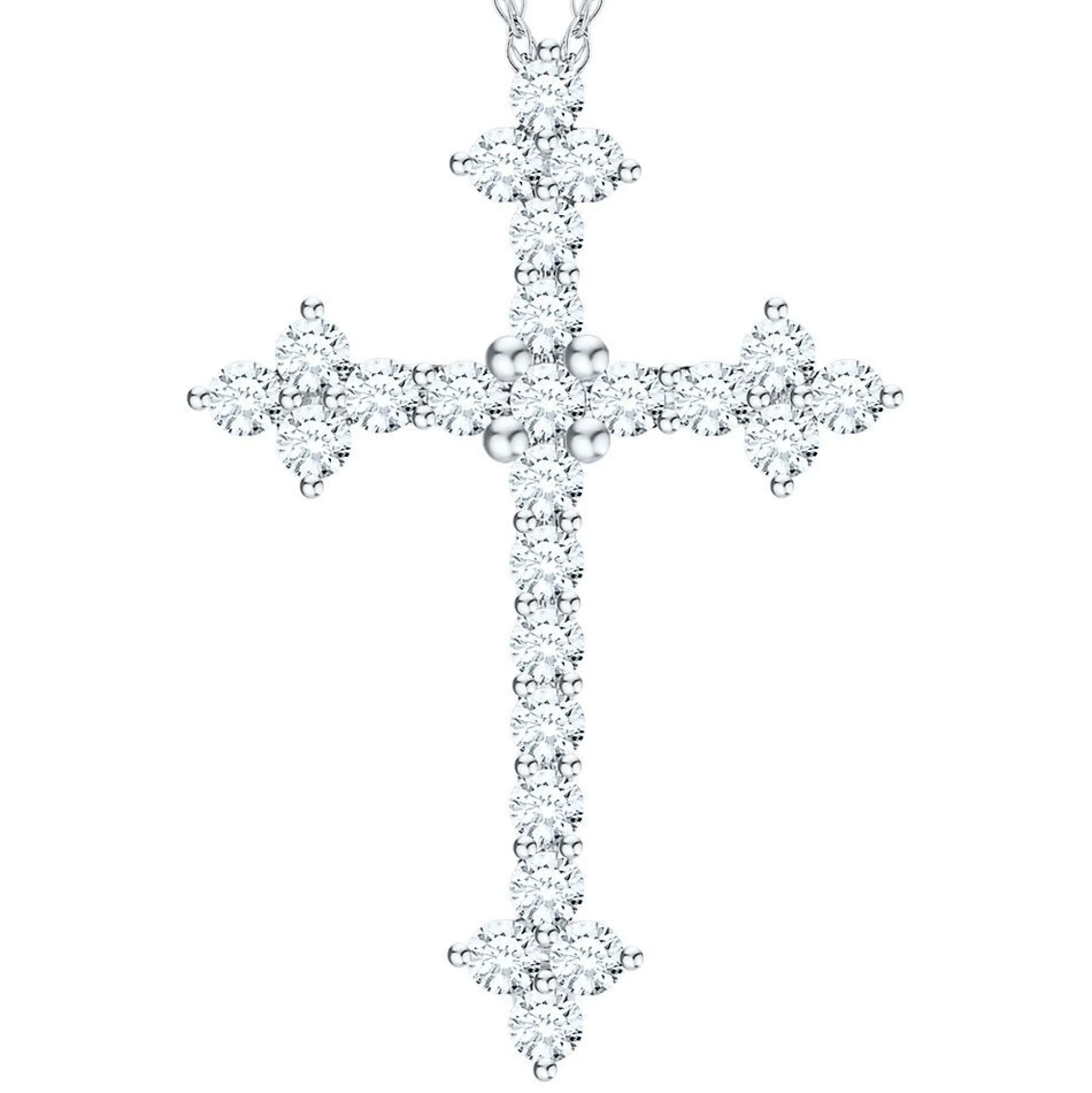 1 Ct. Tw. Diamond Cross Pendant In
