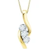 3/4 Ct. Tw. Diamond Pendant In 14K Yellow & White Gold