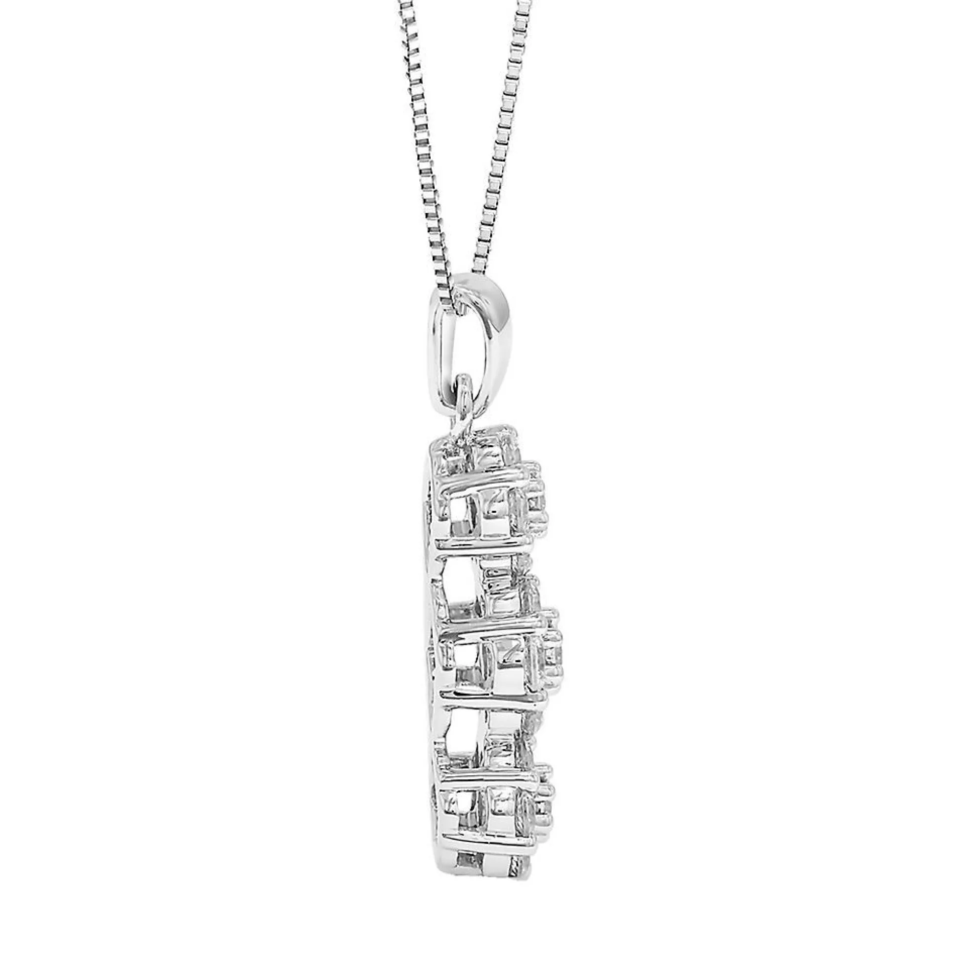 1 Ct. Tw. Diamond Pendant In 10K White Gold