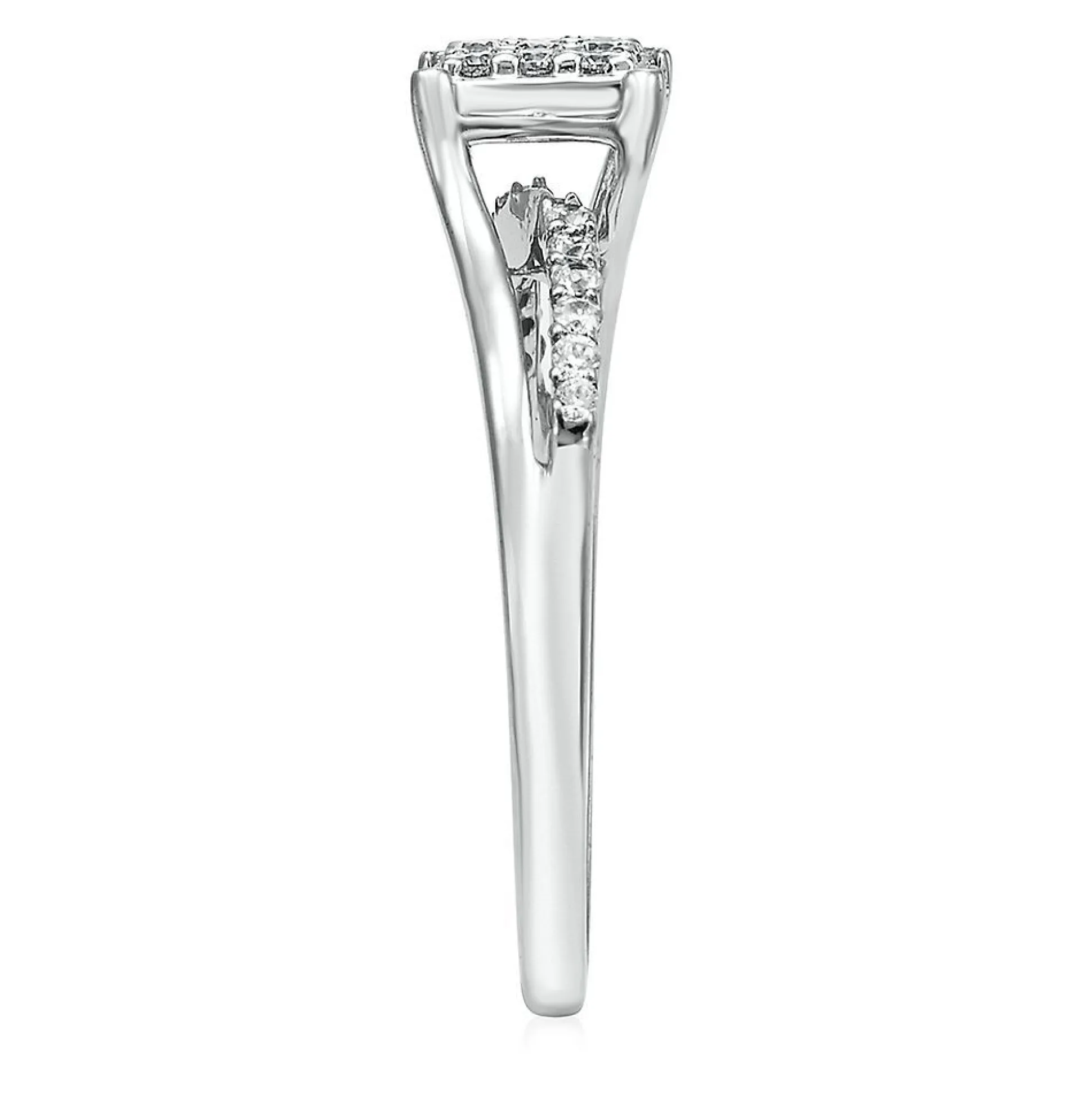 1/4 Ct. Tw. Diamond Ring In Sterling Silver