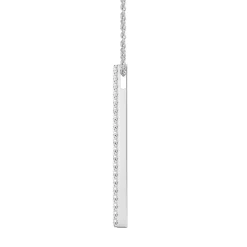 1/4 Ct. Tw. Diamond Stick Pendant In 10K White Gold