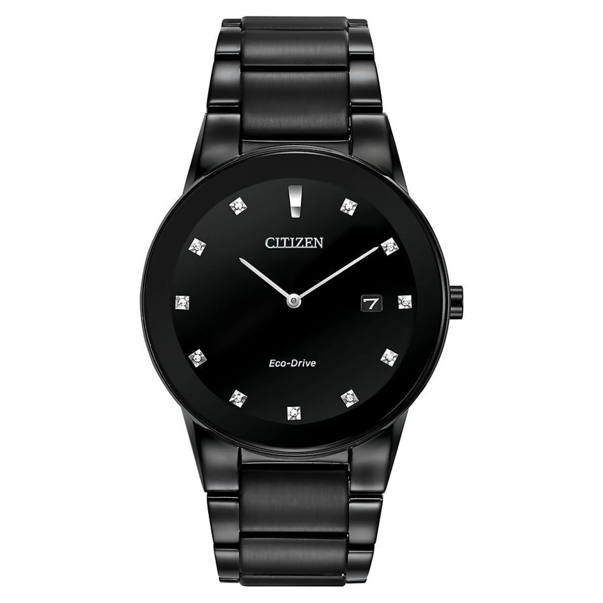 Axiom Diamond Men's Watch In Black Ion-Plated Stainless Steel