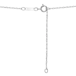 Black Diamond Heart Pendant In 10K White Gold (1/10 Ct. Tw.)