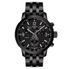 Black Prc 200 Chronograph Men's Watch In Black Ion-Plated Stainless Steel