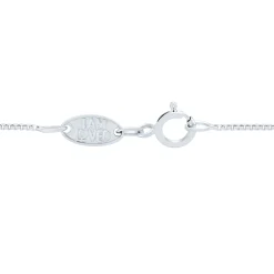 Diamond Accent Sister Necklace In Sterling Silver And 14K Rose Gold