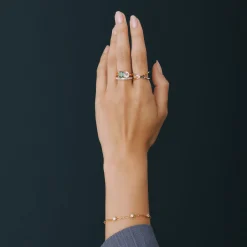 Diamond Baguette Vertical Bar Ring In 14K Yellow Gold (1/3 Ct. Tw.)