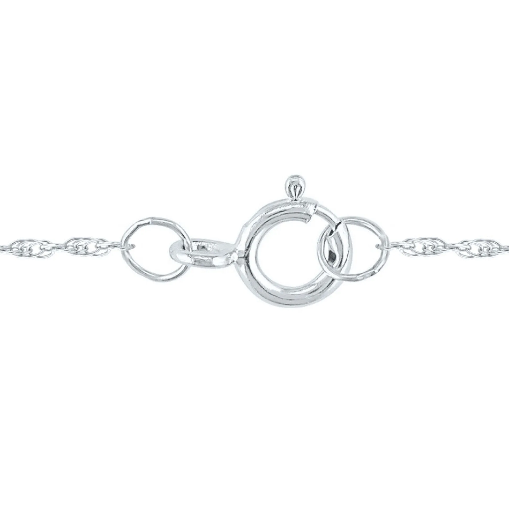 Diamond Cluster Pendant With Reverse "V" Frame In 10K White Gold (1/7 Ct. Tw.)