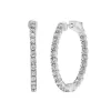Diamond Inside-Out Hoop Earrings In 14K Gold