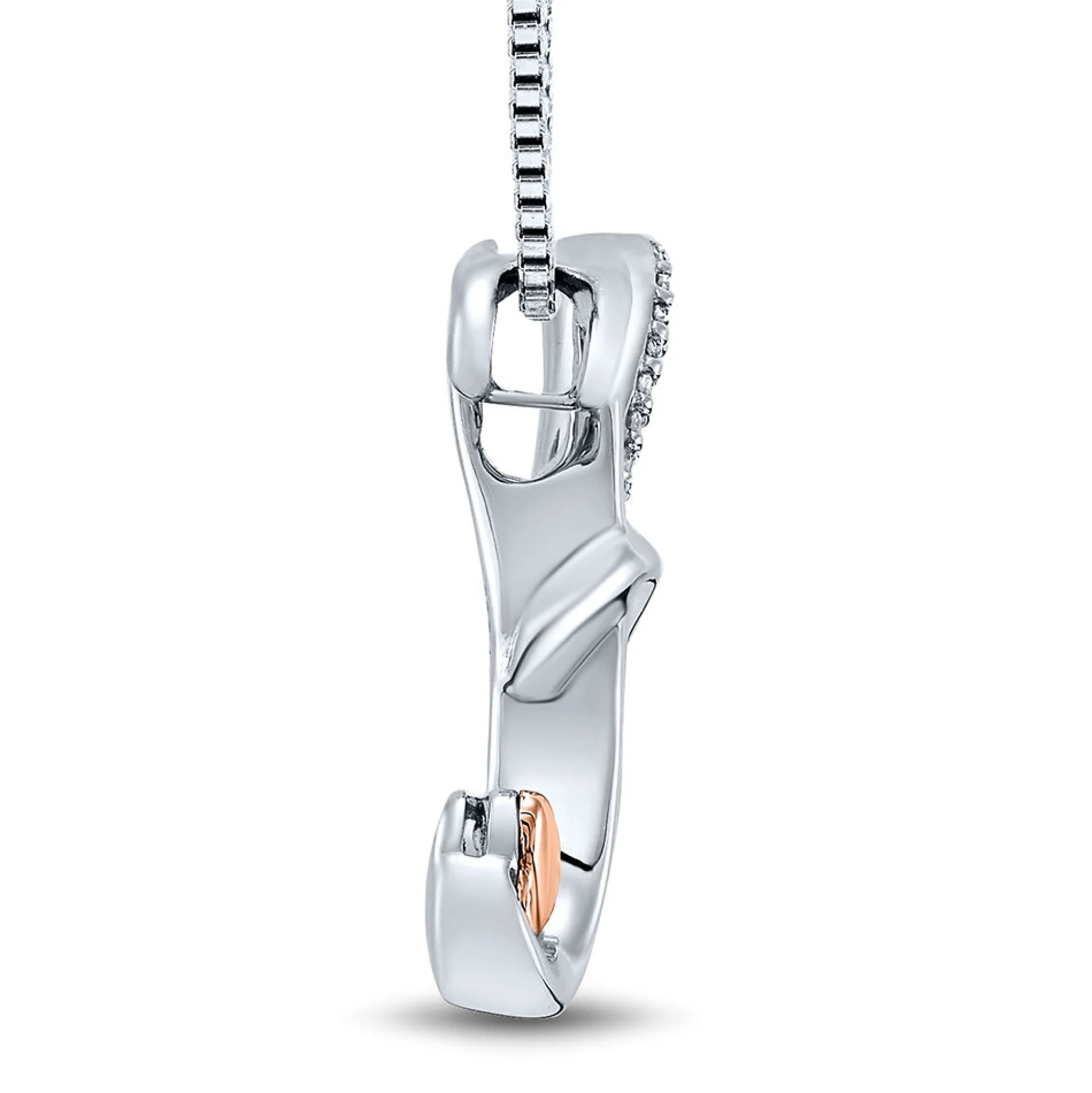 Diamond "K" Initial Pendant