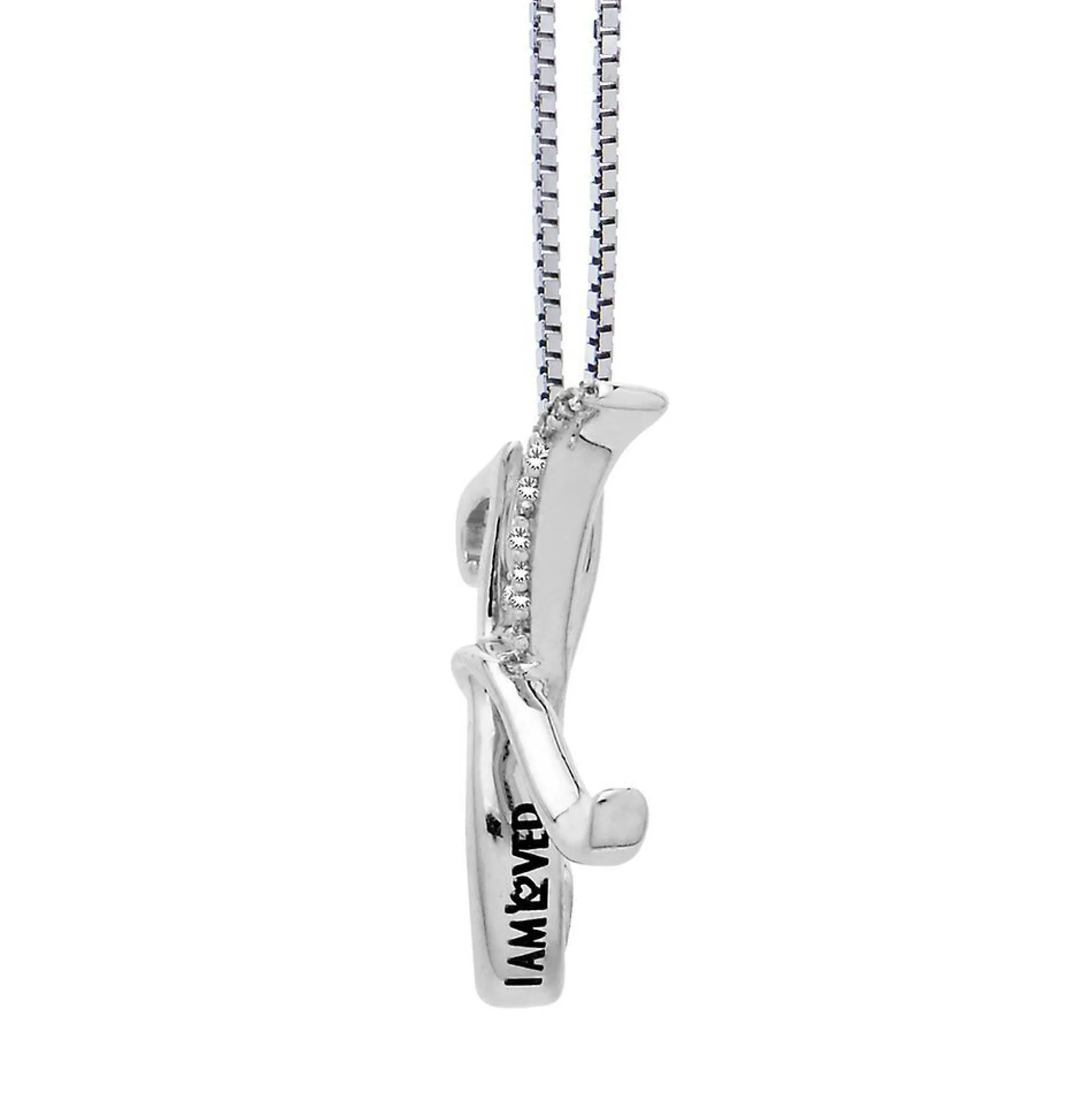 Diamond "K" Initial Pendant