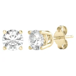 Diamond Round Solitaire Stud Earrings In (1 Ct. Tw.)
