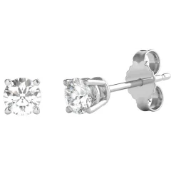 Diamond Round Solitaire Stud Earrings In (1/3 Ct. Tw.)