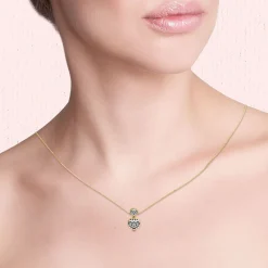 Diamond Slider Pendant In 14K Yellow Gold (1/4 Ct. Tw.)
