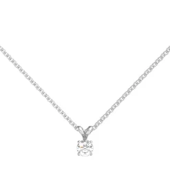 Diamond Solitaire Pendant In