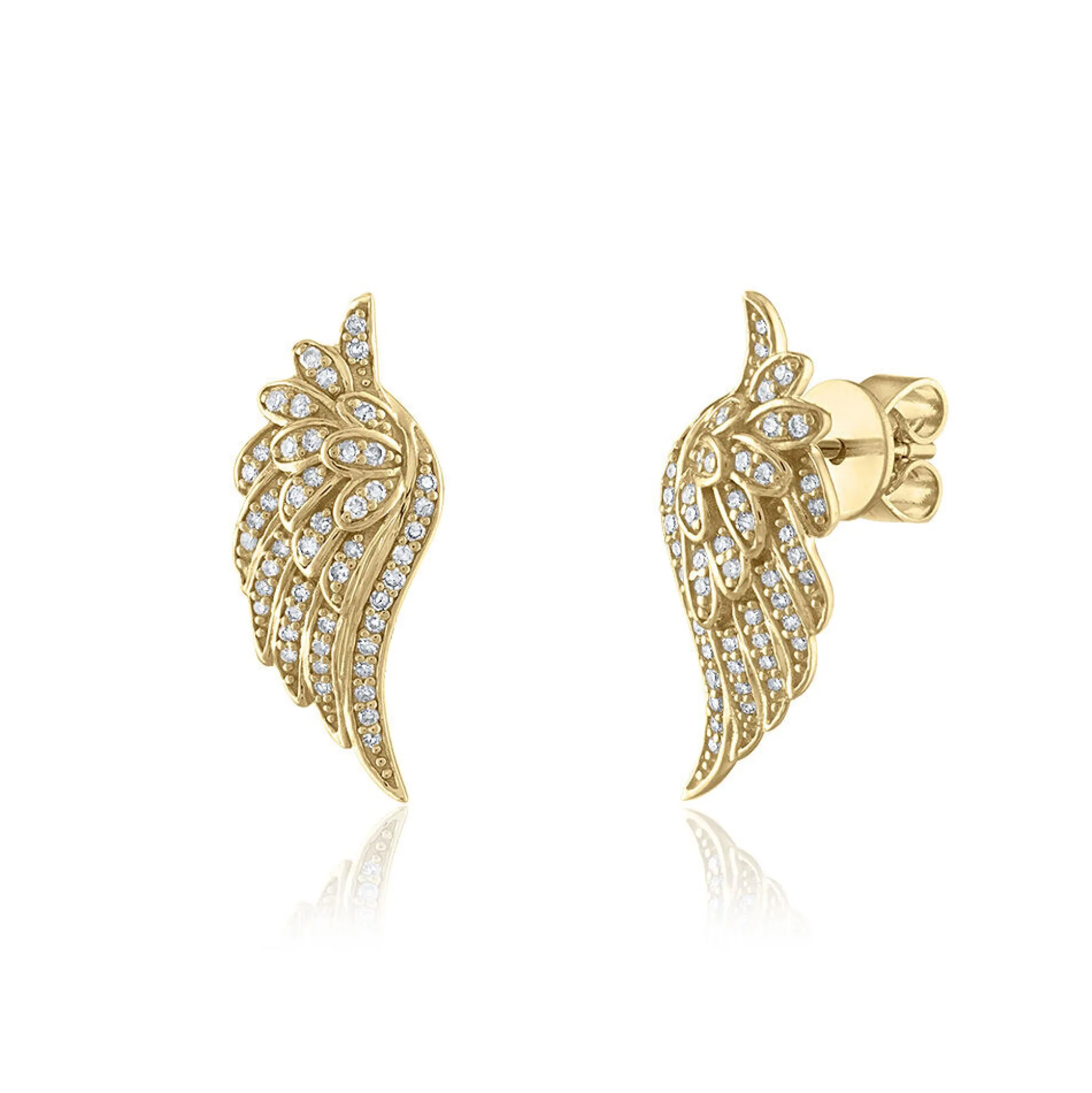 Diamond Wing Earrings (1/4 Ct. Tw.)