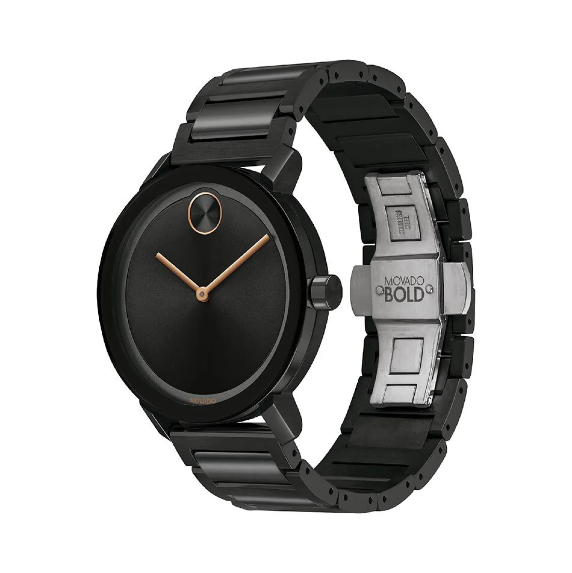 Evolution Men's Watch In Black Ion-Plated Stainless Steel, 40Mm