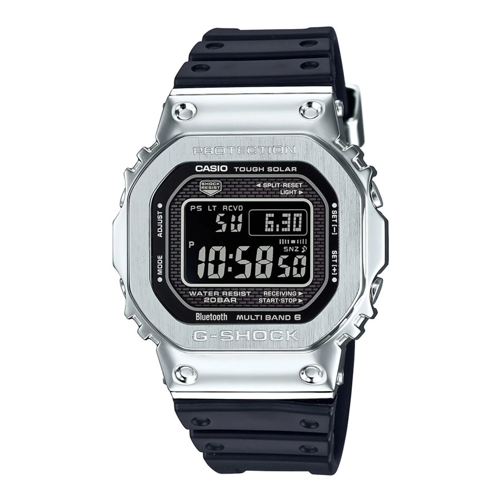 Full Metal 5000 Men's Watch In Black Resin & Stainless Stainless Steel