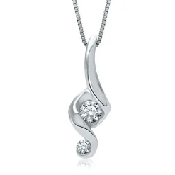 Juno Lucina® Diamond Pendant In (1/10 Ct. Tw.)