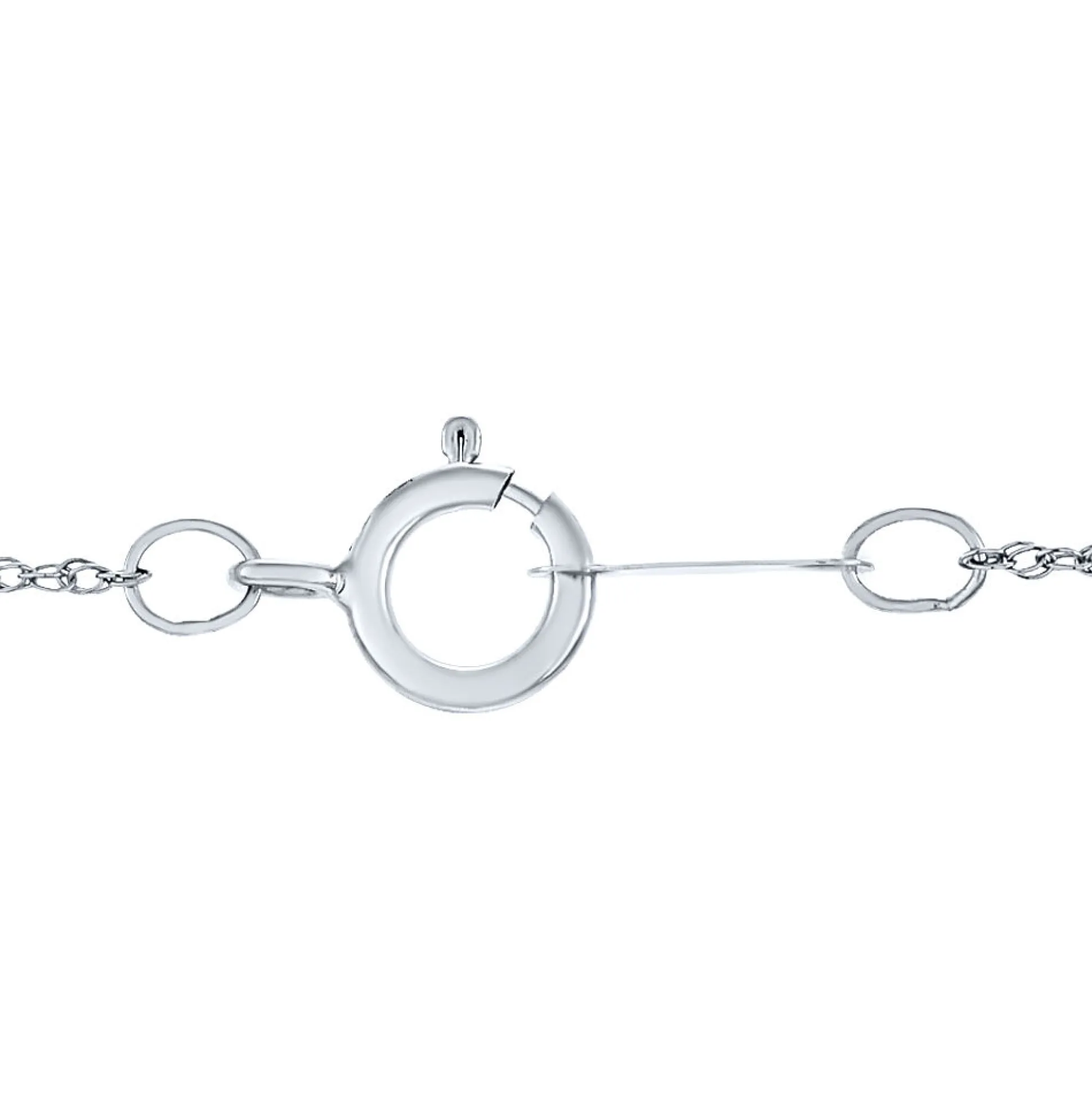 Lab Grown Diamond Bar Necklace In 14K White Gold (1/4 Ct. Tw.)