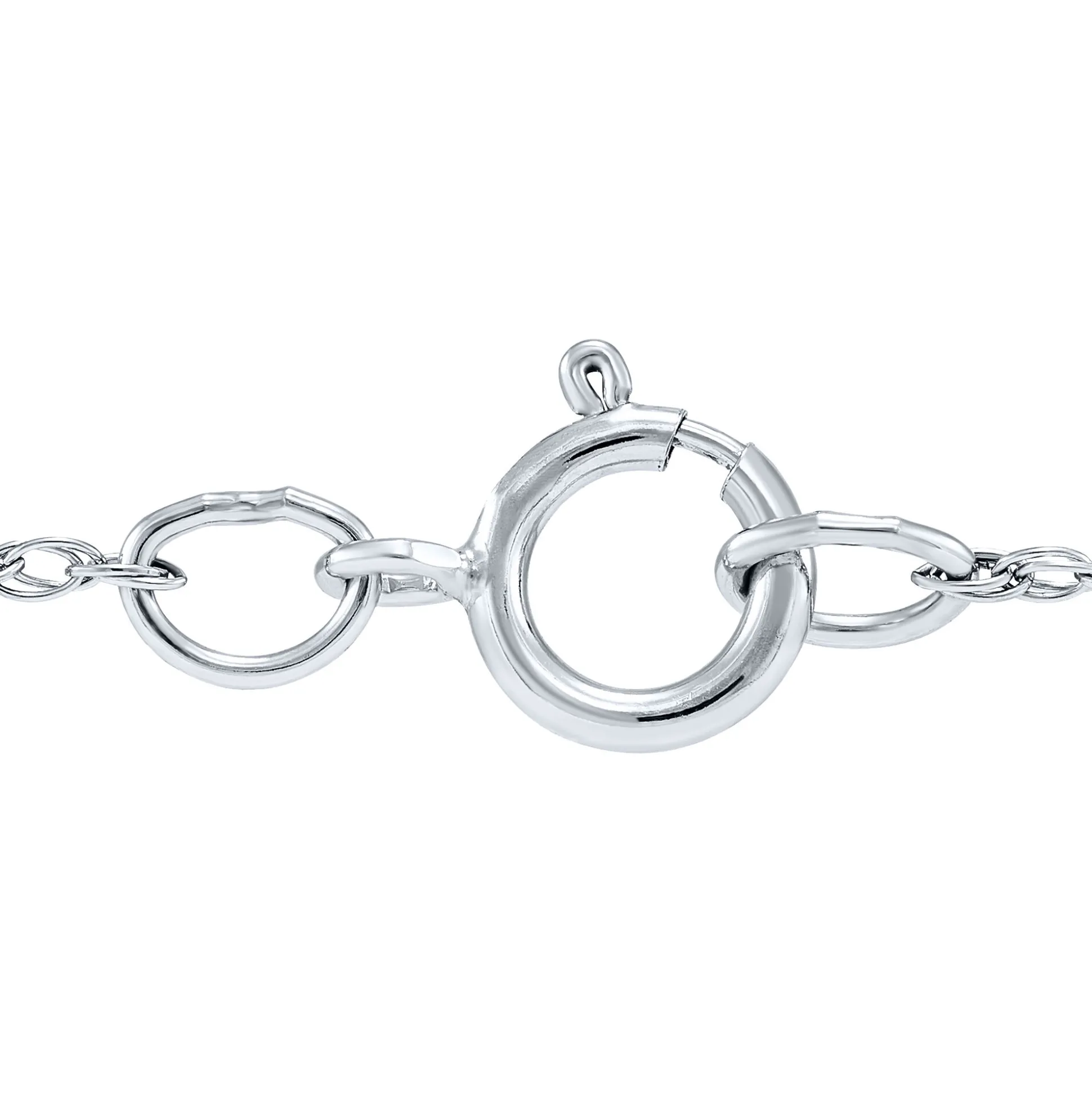 Lab Grown Diamond Open Circle Pendant In 14K White Gold (1/4 Ct. Tw.)