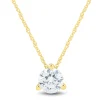 Lab Grown Diamond Solitaire Pendant In 14K Gold (1/2 Ct. Tw.)