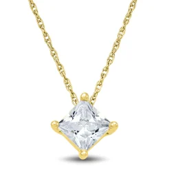 Lab Grown Diamond Solitaire Pendant In 14K Yellow Gold (1 Ct.)