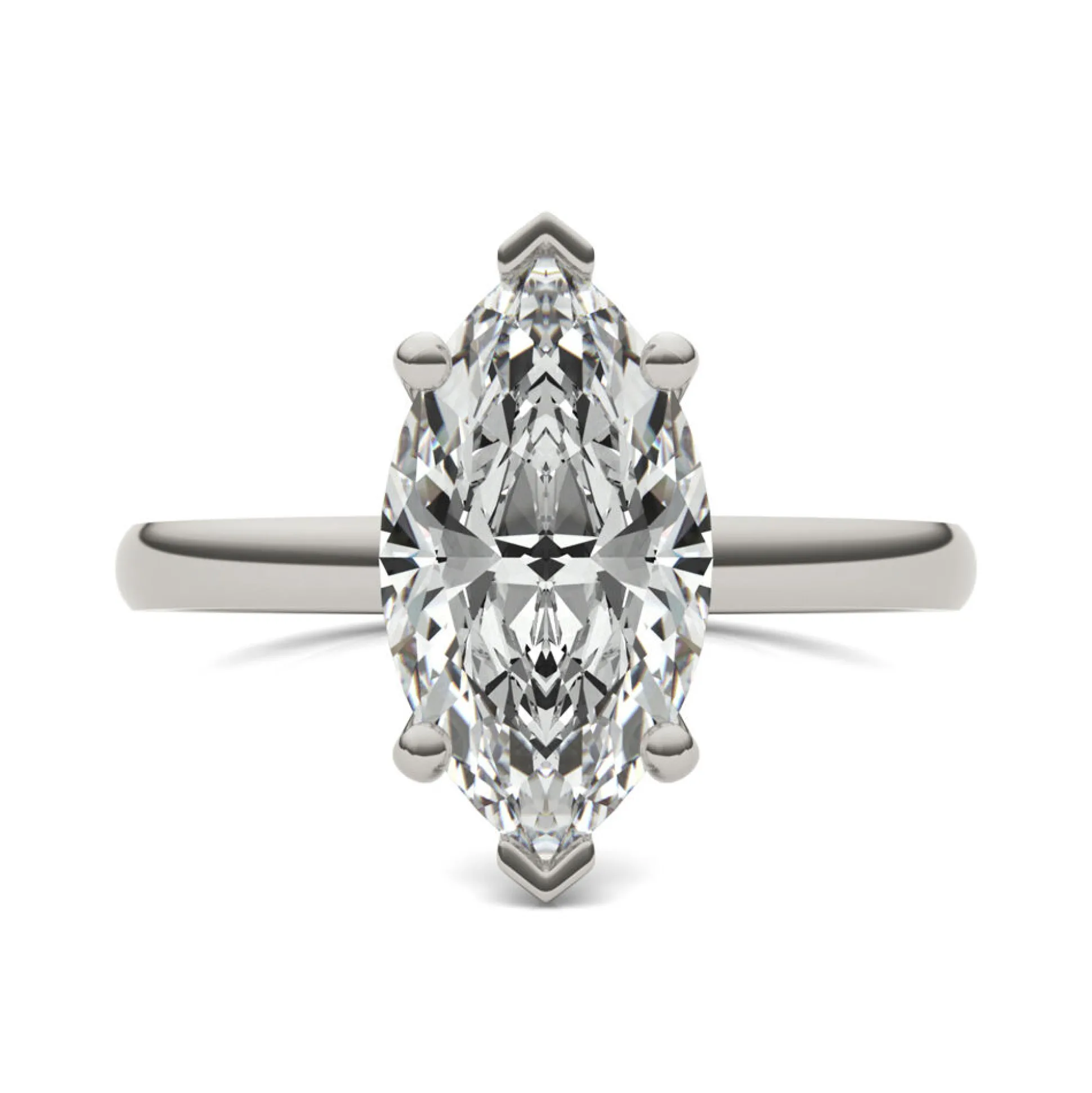 Lab-Created Moissanite Solitaire Engagement Ring (2-1/5 Ct. Tw.)
