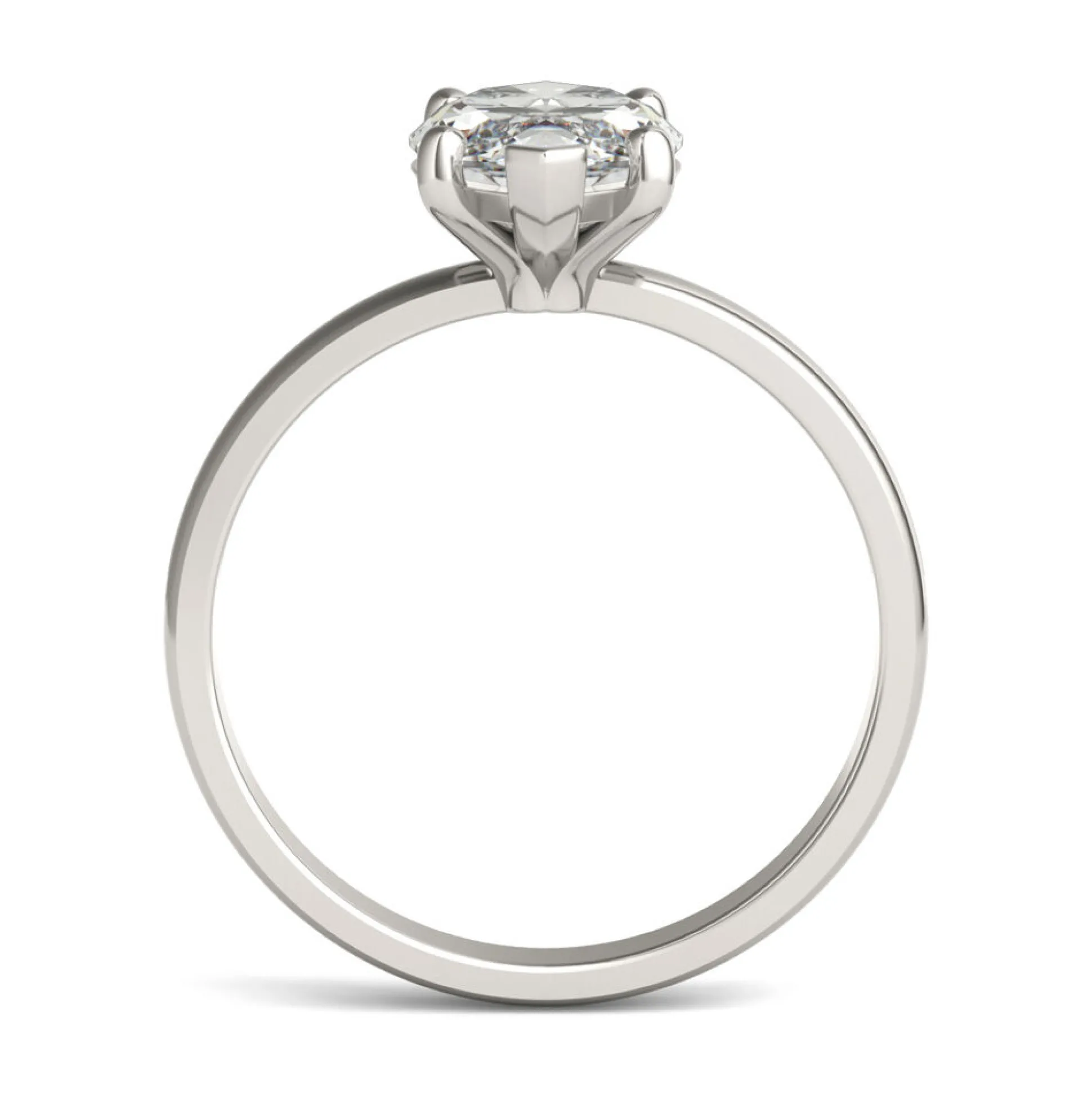 Lab-Created Moissanite Solitaire Engagement Ring (2-1/5 Ct. Tw.)