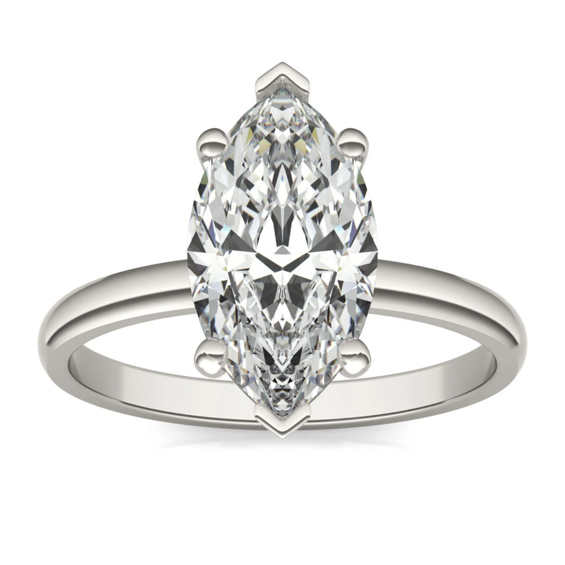 Lab-Created Moissanite Solitaire Engagement Ring (2-1/5 Ct. Tw.)