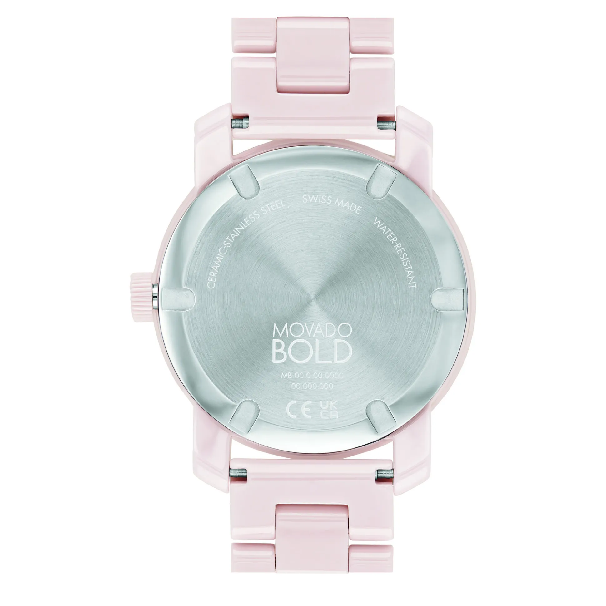 Ladies Movado Bold Ceramic Watch In Blush