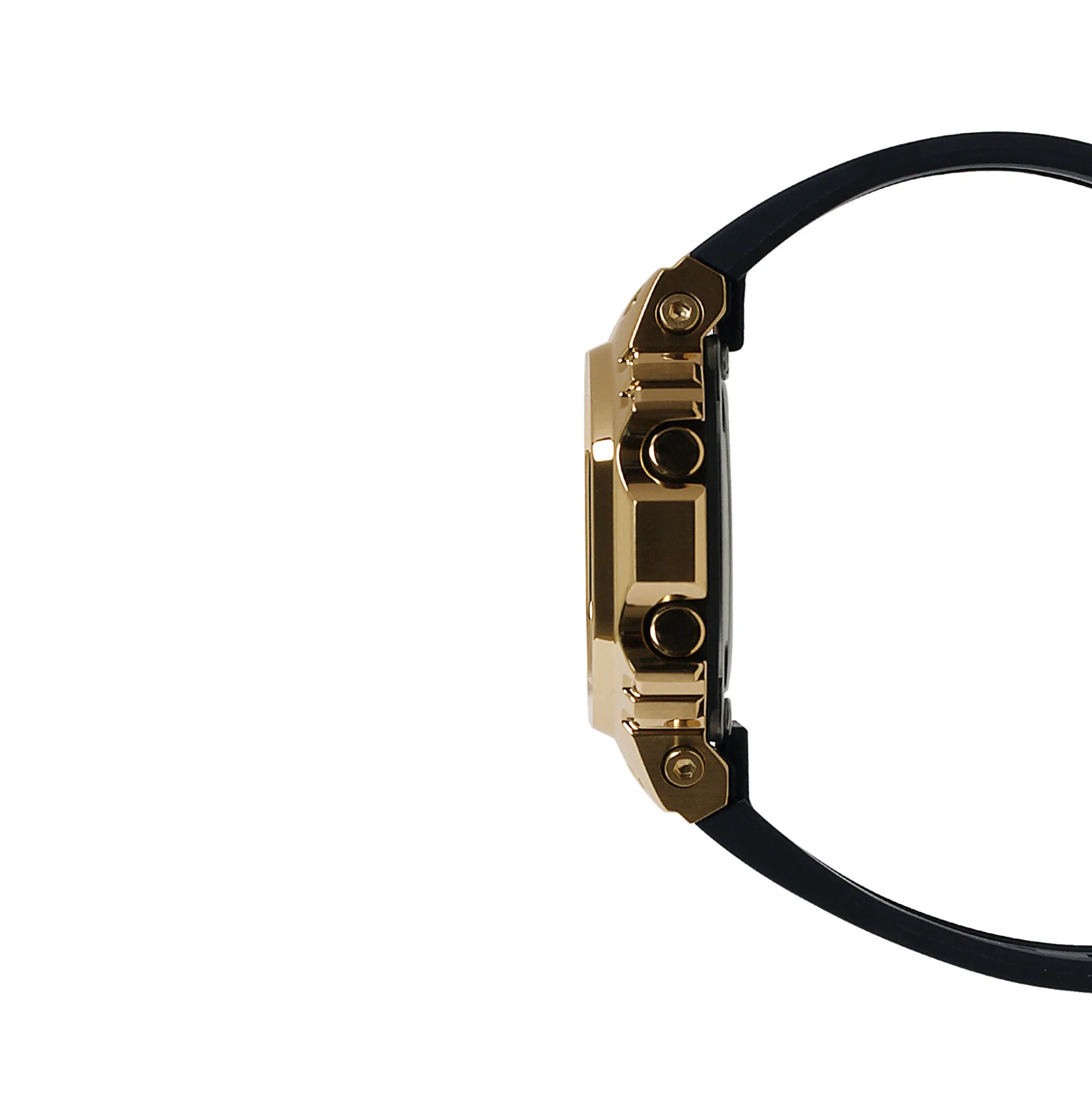 Ladies' 5600-Series Watch With Yellow Gold-Tone Resin Case And Black Resin Strap