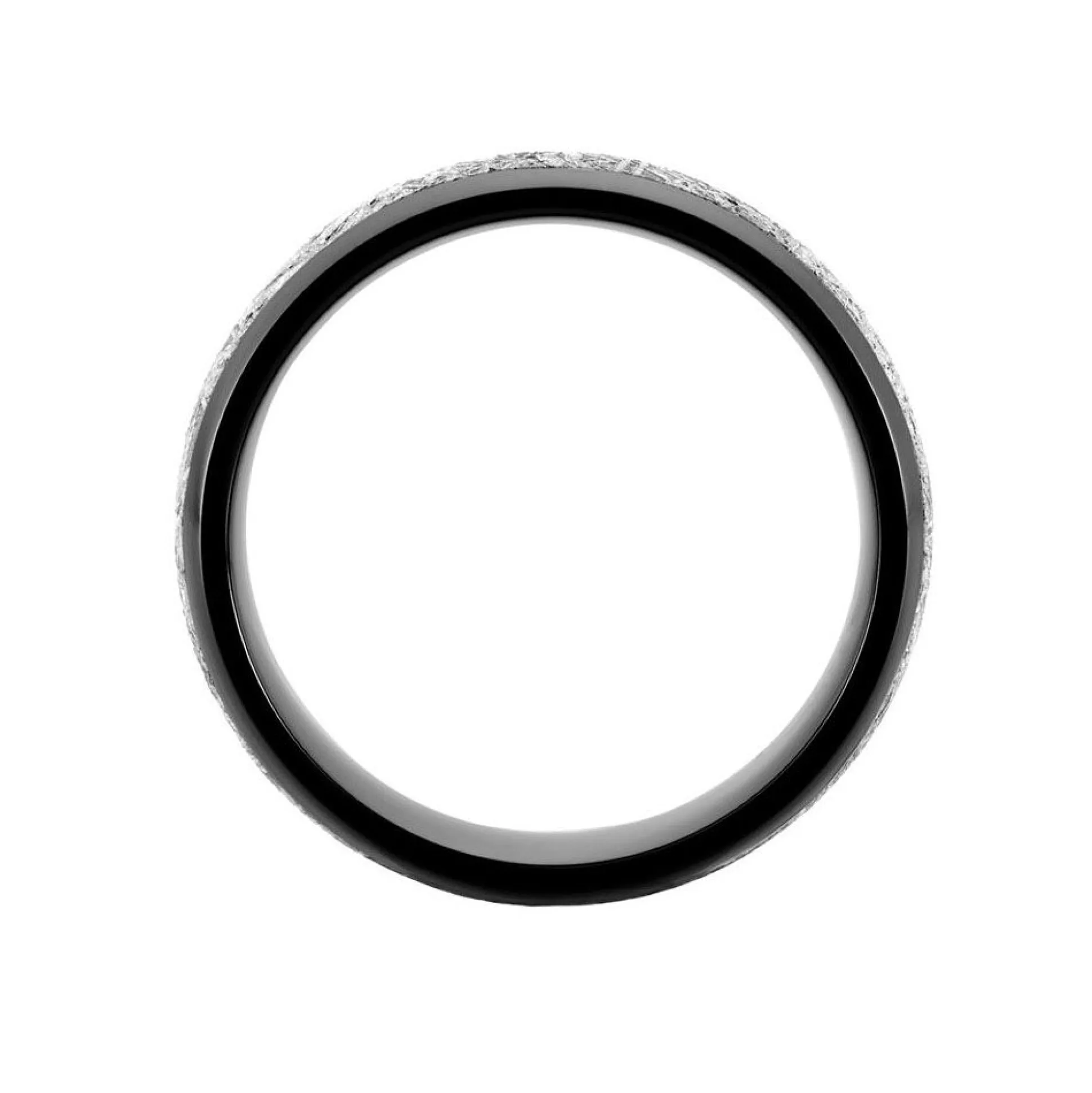 Men's Band In Zirconium & Meteorite, 8Mm