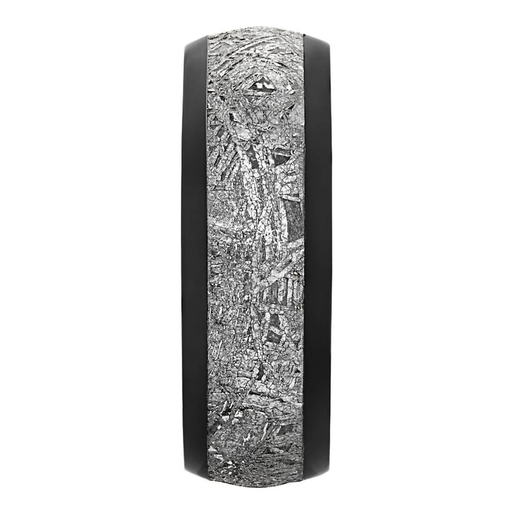 Men's Band In Zirconium & Meteorite, 8Mm