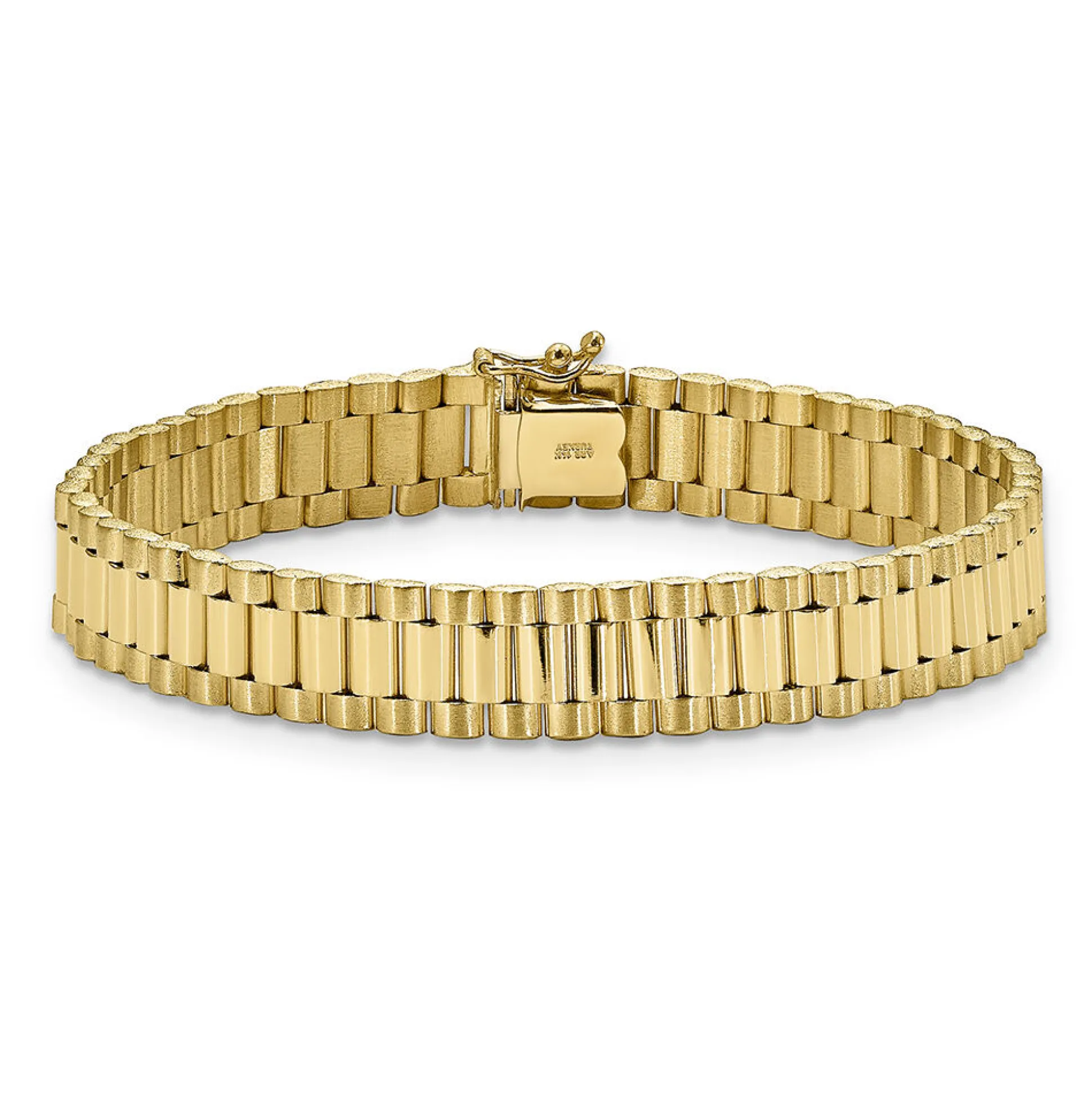 Men's Link Bracelet In 14K Yellow Gold
