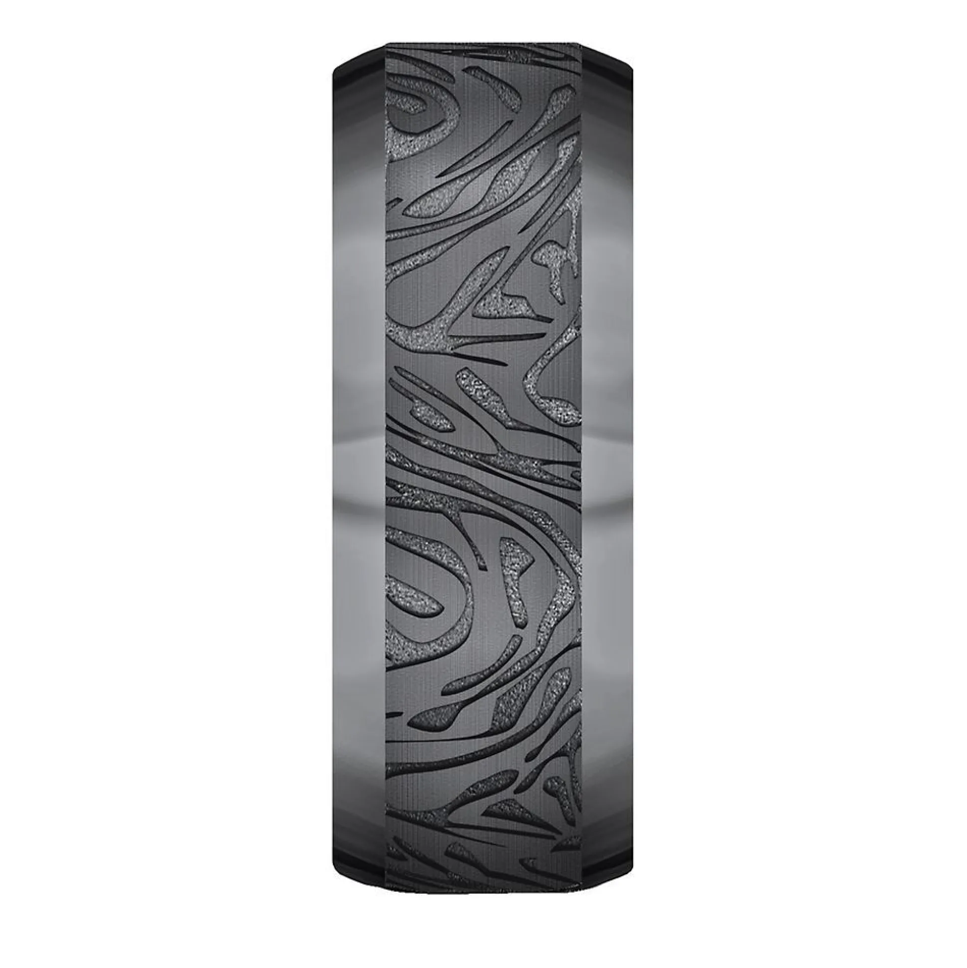 Men's Mokume Pattern Band In Tantalum, 7Mm