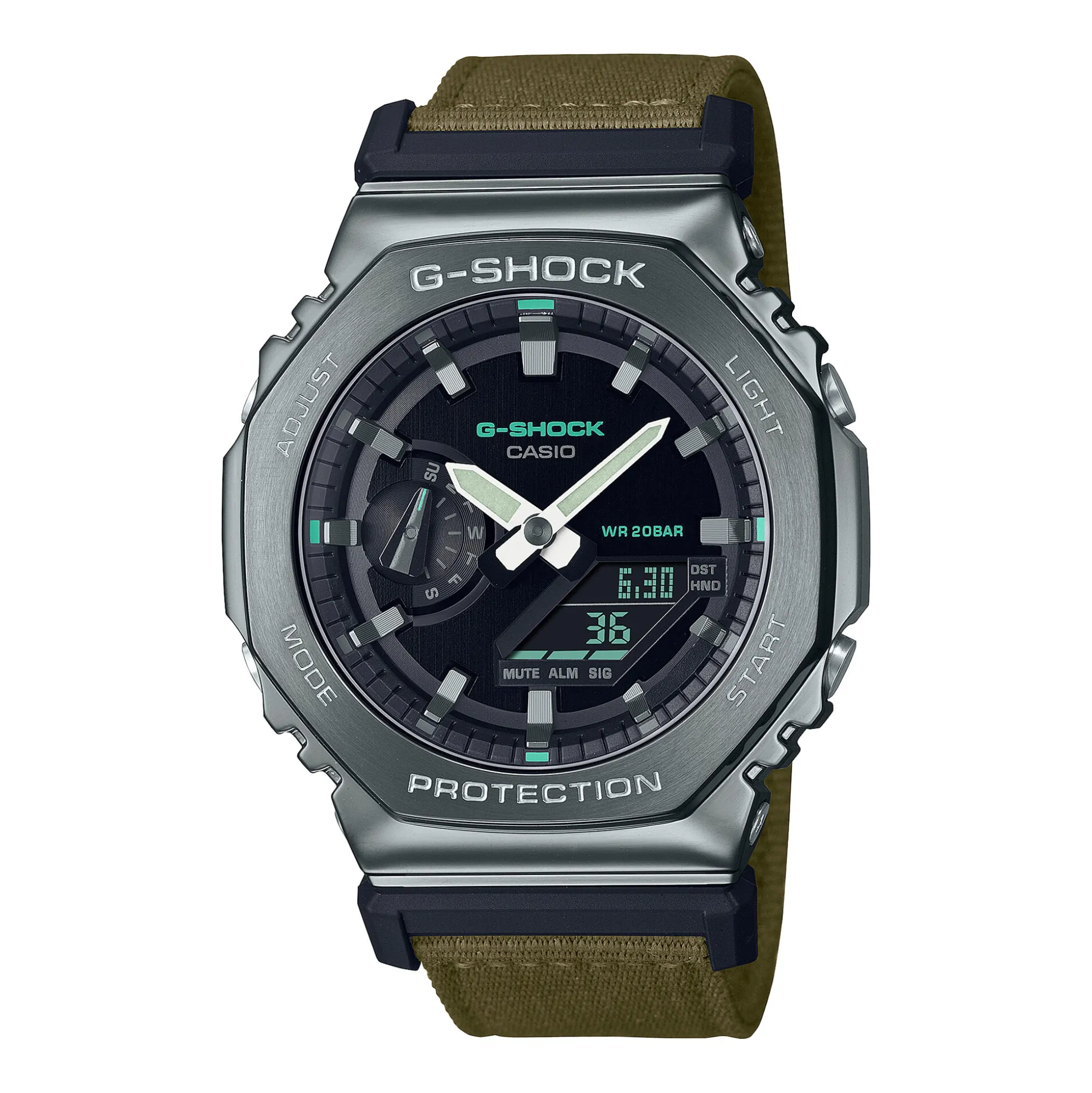 Men's 2100-Series Utility Metal Watch In Gray Resin