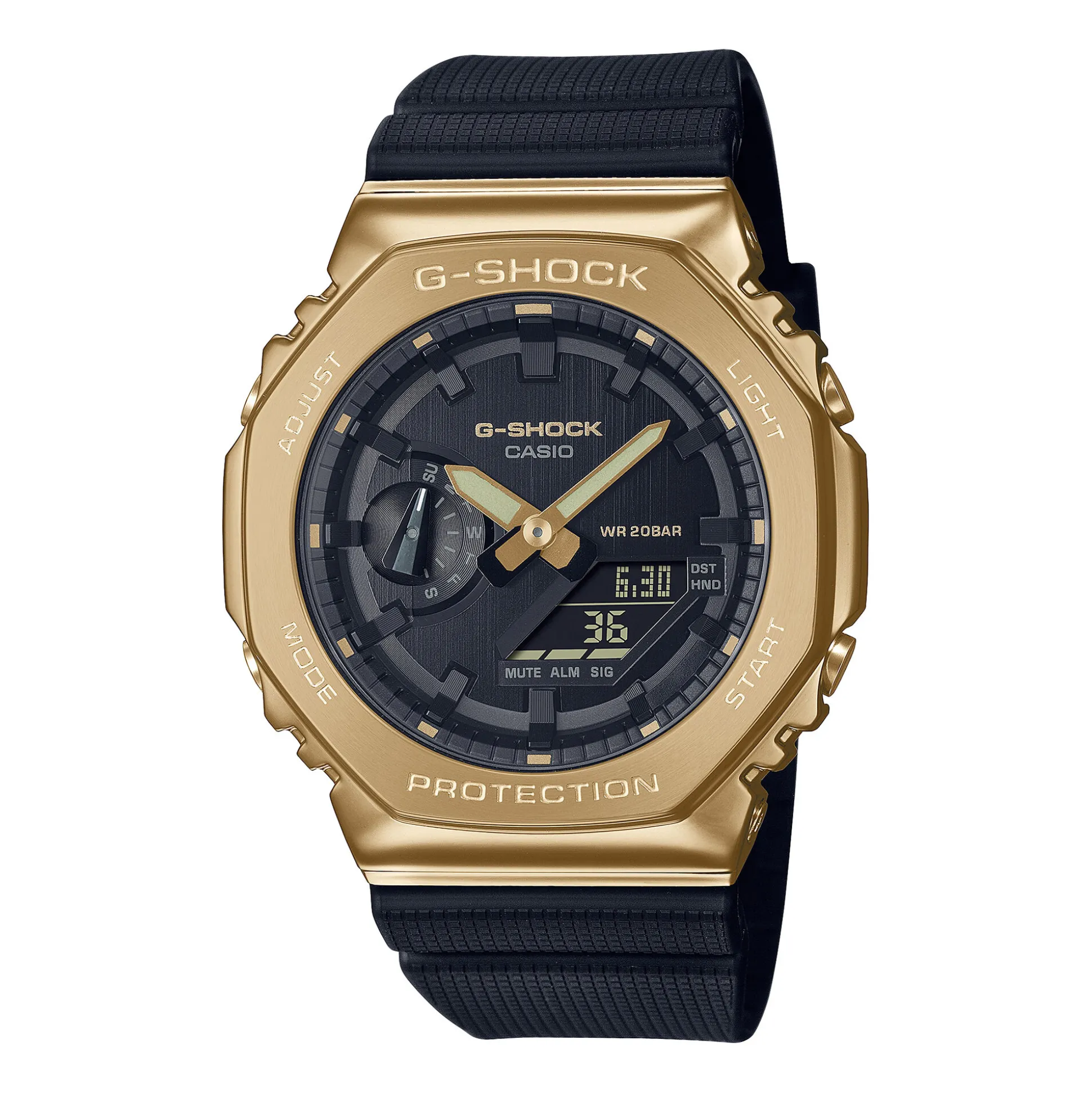 Men's 2100-Series Watch In Black Resin And Yellow Gold-Tone Stainless Steel