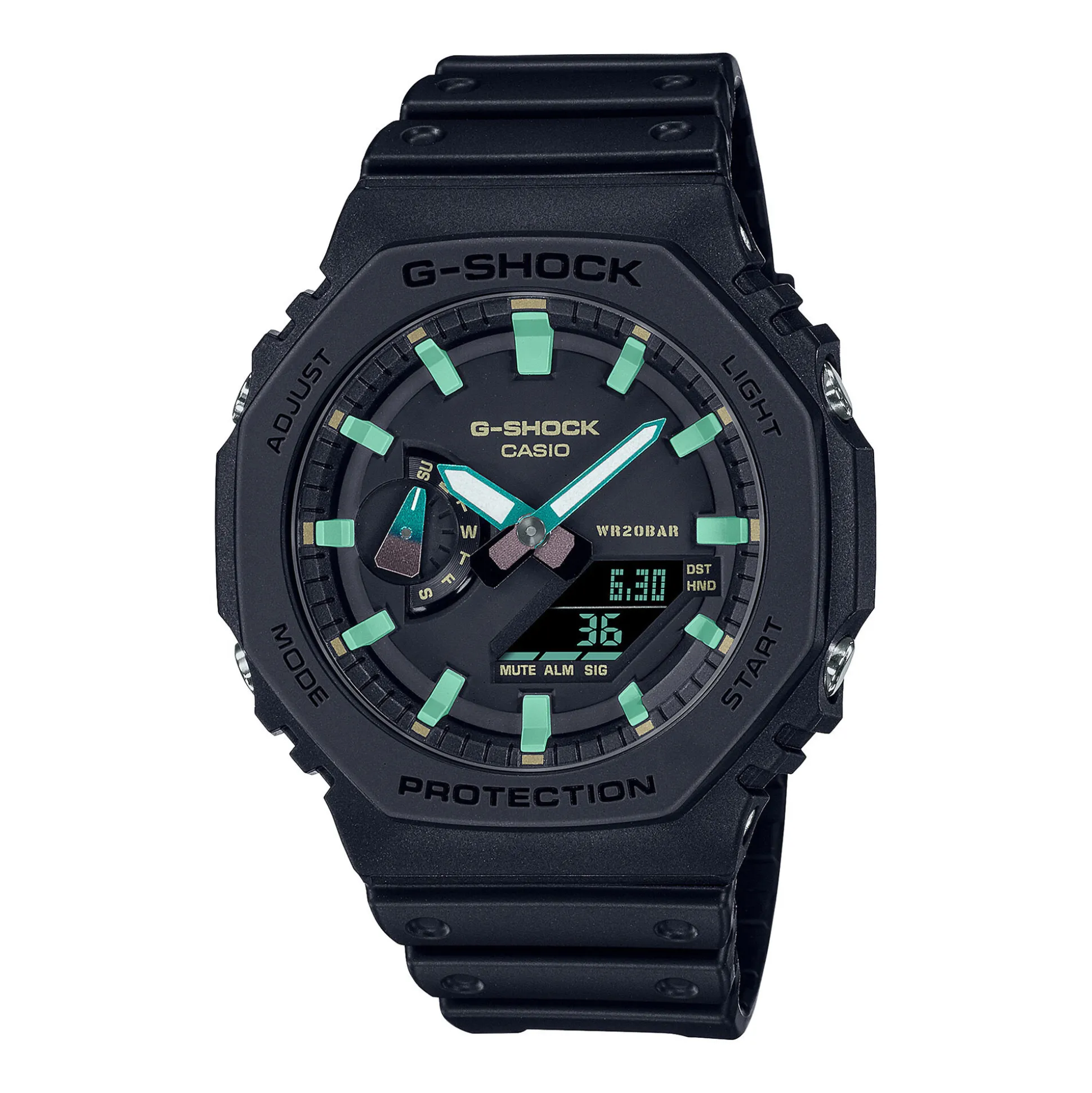 Men's 2100-Series Watch In Black Resin, 46Mm