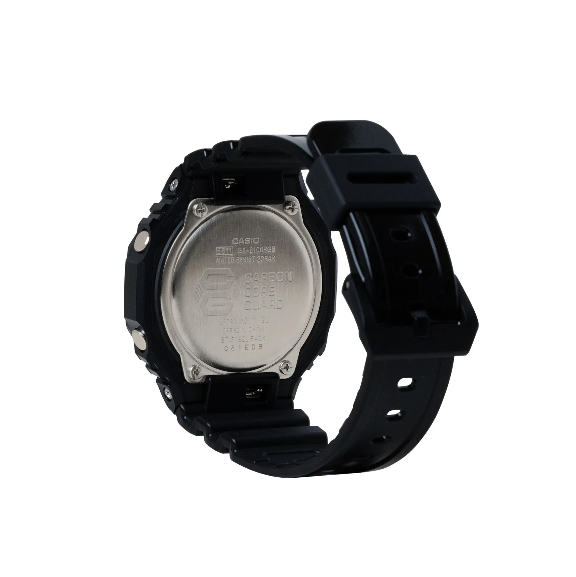 Men's 2100-Series Watch With Black High-Gloss Polyurethane Strap