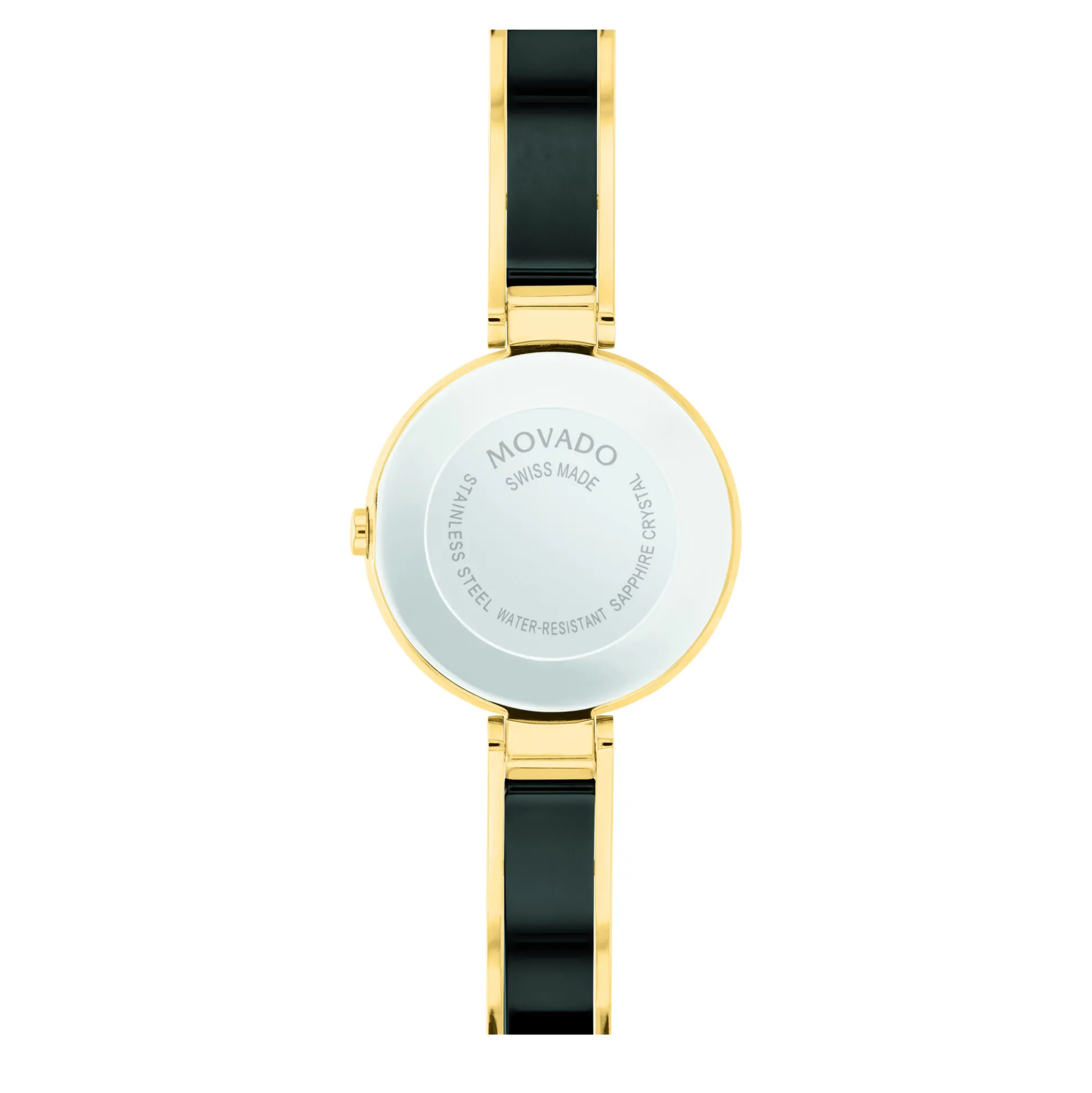 Moda Ladies' Watch In Gold-Tone And Black Ceramic, 24Mm