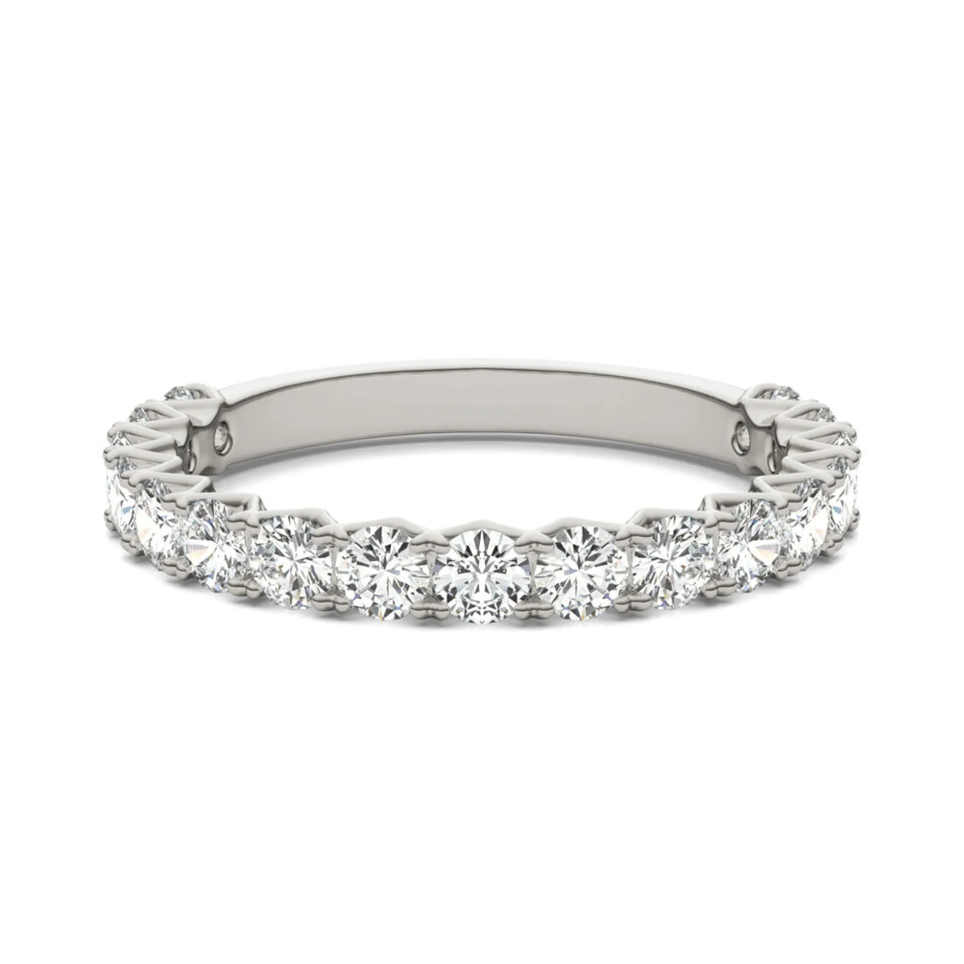 Moissanite Band In 14K White Gold (1 Ct. Tw.)