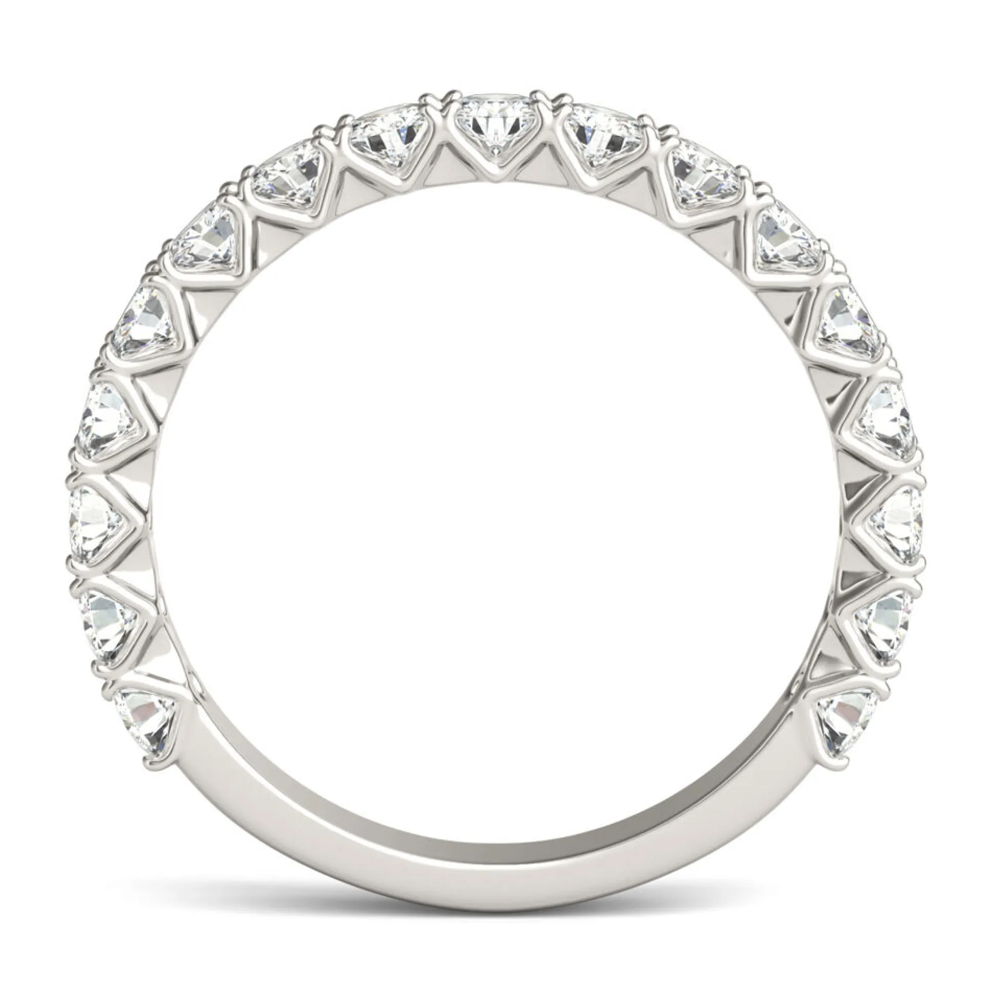 Moissanite Band In 14K White Gold (1 Ct. Tw.)