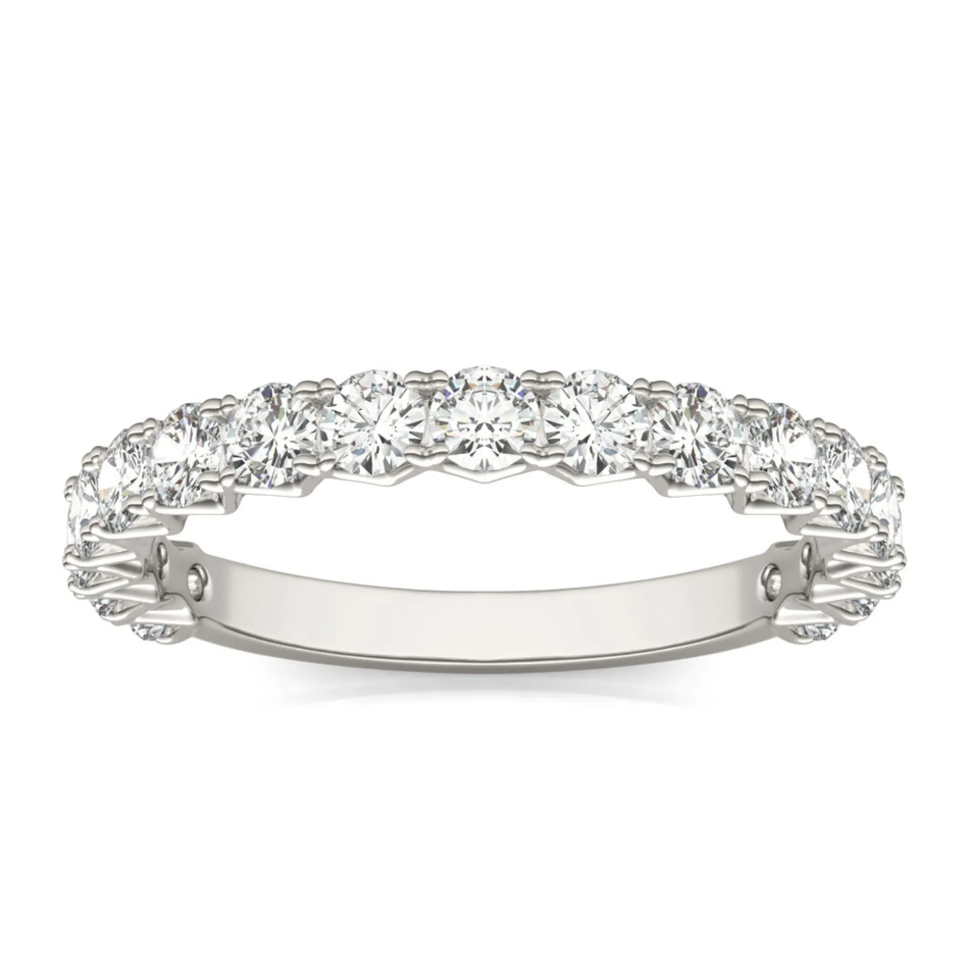 Moissanite Band In 14K White Gold (1 Ct. Tw.)