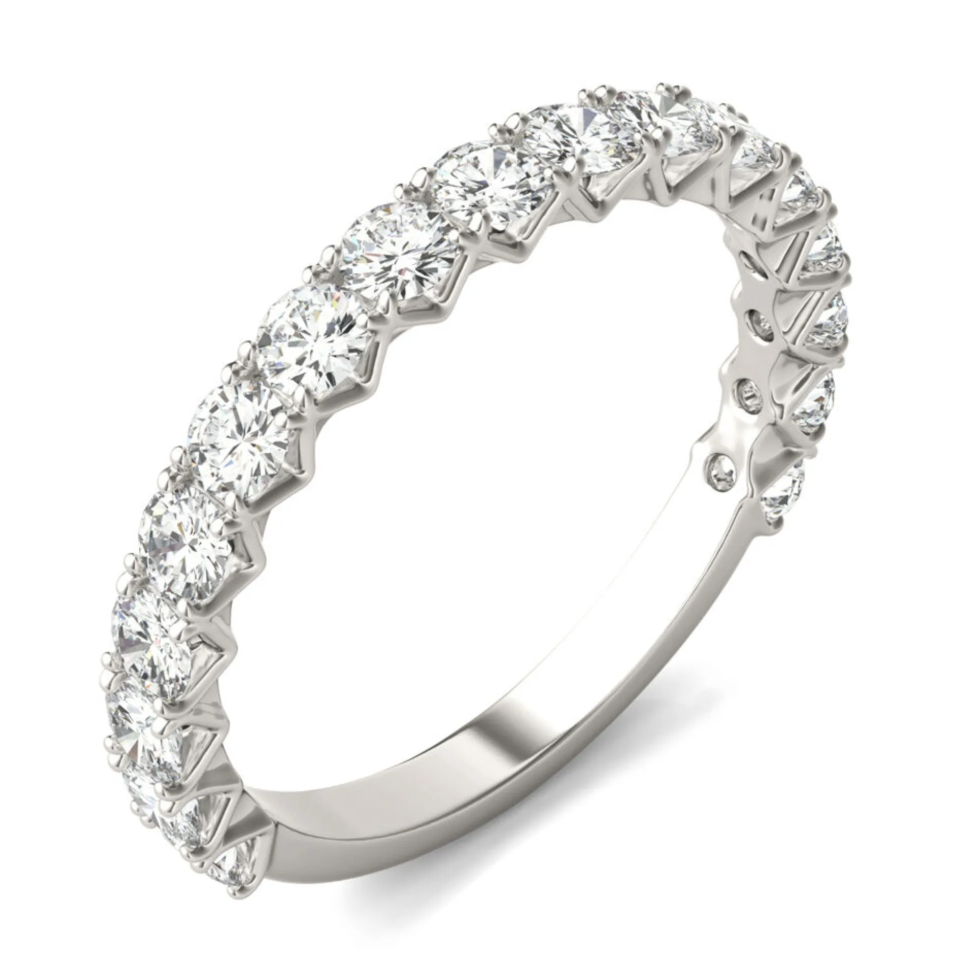 Moissanite Band In 14K White Gold (1 Ct. Tw.)